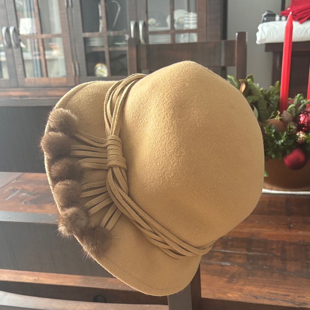 Wool and fur hat